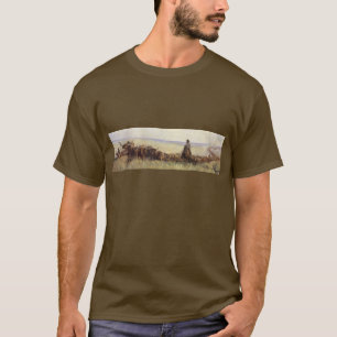 T-shirt Troupeau de sentiers au Wyoming par WHD Koerner