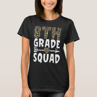 T-shirt Trouple de 8e année Léopard Enseignant de huitième