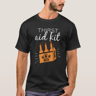 T-shirt Trousse de secours d'urgence Pun de bière amusant 