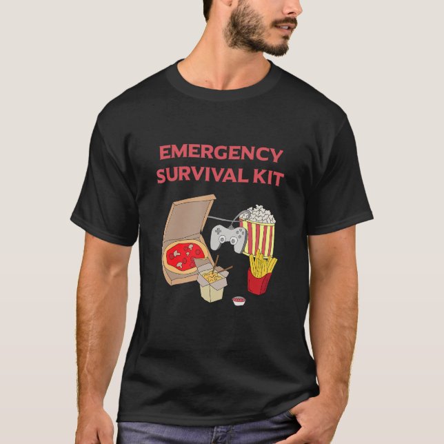 T-shirt Trousse de survie d'urgence Formation de survie (Devant)