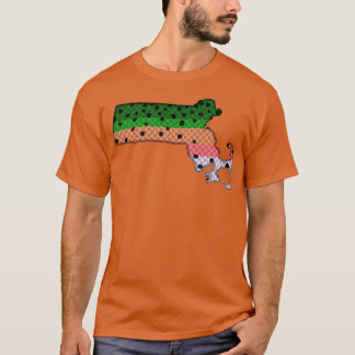 T-shirt Trout Fishing Rainbow Trout Motif Massachusetts