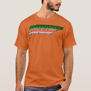 T-shirt Trout Fishing Rainbow Trout Motif Tennessee Stat