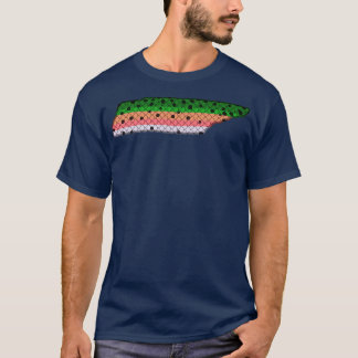 T-shirt Trout Fishing Rainbow Trout Motif Tennessee Stat