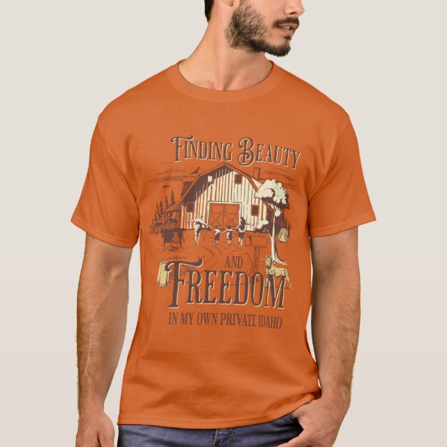 T-shirt Trouver la beauté et la liberté dans mon Idaho pri (Devant)