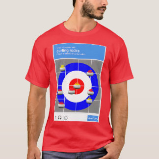 T-shirt Trouvez La Chemise Curling Rocks