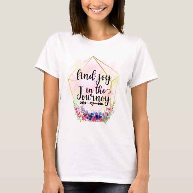 T-shirt Trouvez La Joie Dans Le Voyage (Devant)