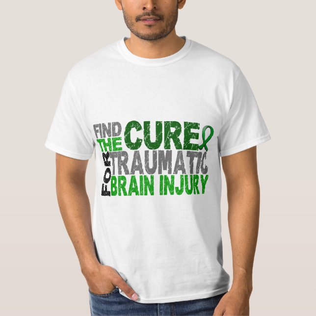 T-shirt Trouvez la lésion cérébrale traumatique TBI de (Devant)