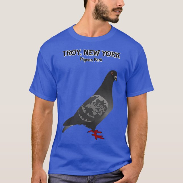 T-shirt Troy NY Pigeon Park T-shirt_1 (Devant)