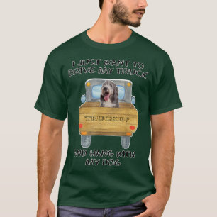 T-shirt Truck Driving Dog Bearded Collie 2 