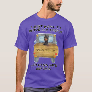 T-shirt Truck Driving Dog Doberman Pinscher 