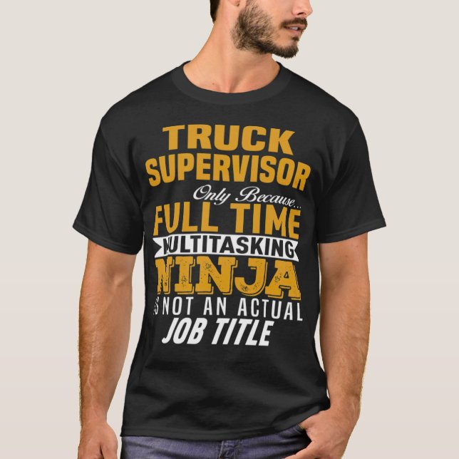 T-shirt Truck Superviseur cadeau gay  (Devant)