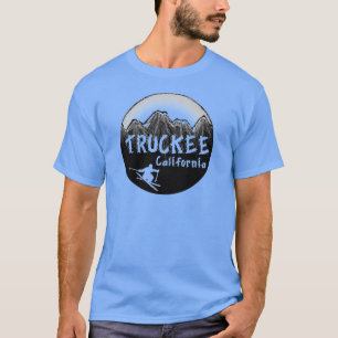 T-shirt Truckee California artistique skier