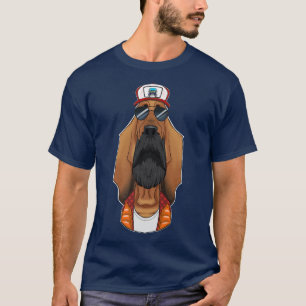 T-shirt Trucker Chien I Chauffeur Camion Bloodhal