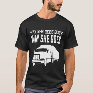 T-shirt [Trucker] Comment elle va Garçons Elle va Camion T