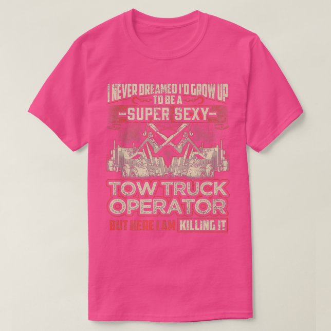 T-shirt Trucker de camion de remorque essentiel (Design devant)