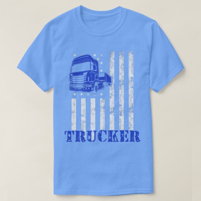 T-shirt Trucker Funny Truck Driver2972 (Design devant)