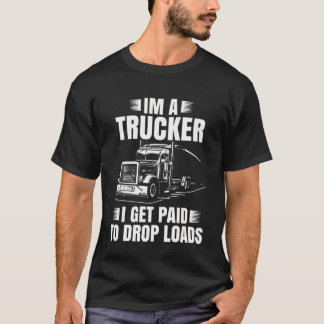 T-shirt Trucker Hommes Camion de route Big Rig Trucking Tr