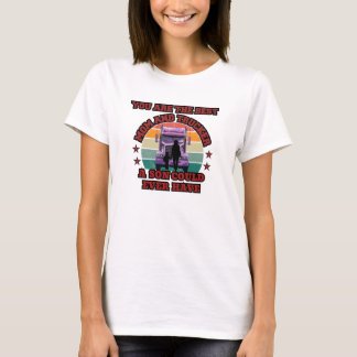 T-shirt Trucker Mère Son Bond Famille Route Amour Design