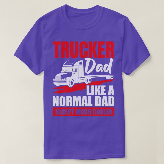 T-shirt Trucker Papa Chauffeur de camion Père Cadeau (Design devant)