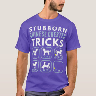 T-shirt Trucs de chien de chien chassé chinois têtu - Chie