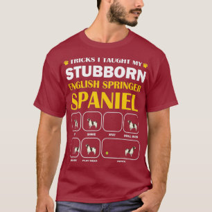 T-shirt Trucs de chiens espagnols anglais têtus
