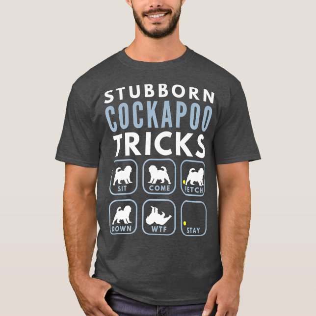 T-shirt Trucs de gribouillis têtu - Entraînement de chien  (Devant)