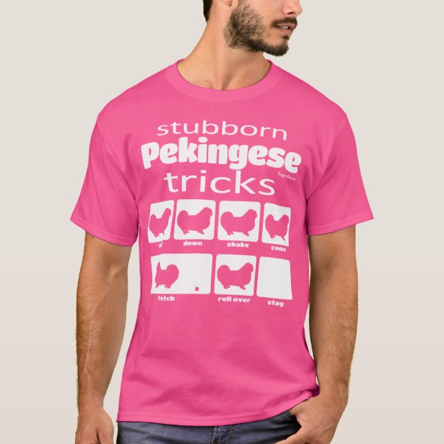 T-shirt Trucs Pekingese têtus (Devant)