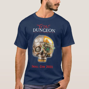 T-shirt True Dungeon - Crâne Con - Marine