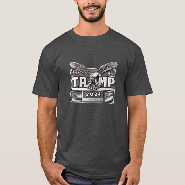 T-shirt TRUMP 2024 avec un aigle (Devant)