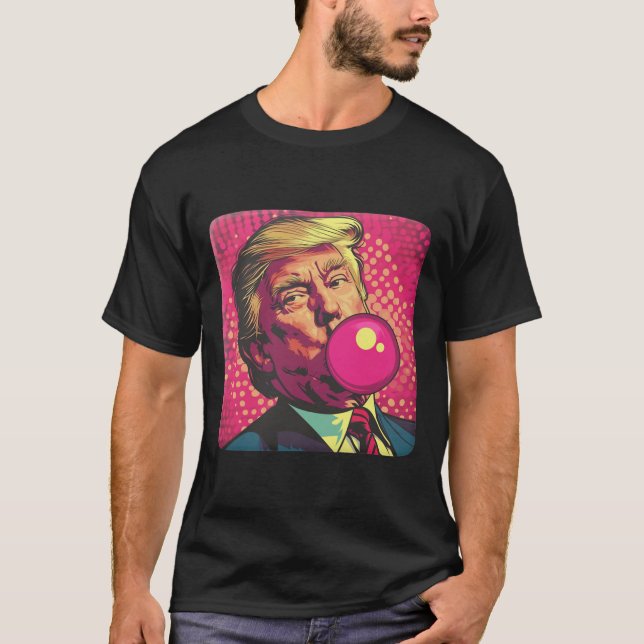 T-shirt Trump 2024 Bubble Gum Pop (Devant)