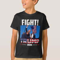 Trump 2024 Combat Poing Rassemblement Trump Rassem