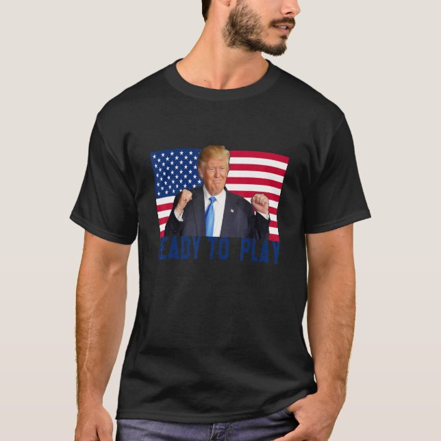 T-shirt Trump 2024 Drapeau 45 47 Élections Sauvez à nouvea (Devant)