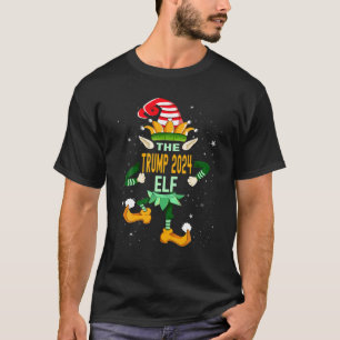 T-shirt Trump 2024 Elf Christmas Family Matching Outfit Xm