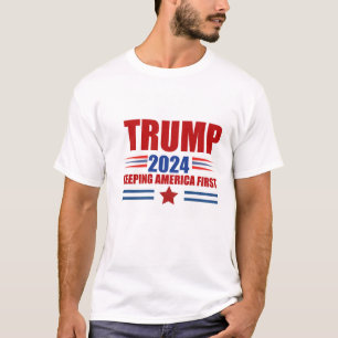 T-shirt Trump 2024 : Garder l'Amérique d'abord