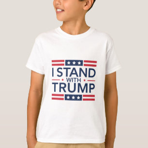 T-shirt Trump 2024 : Je Suis Avec Trump Pour Appuyer Le Pr