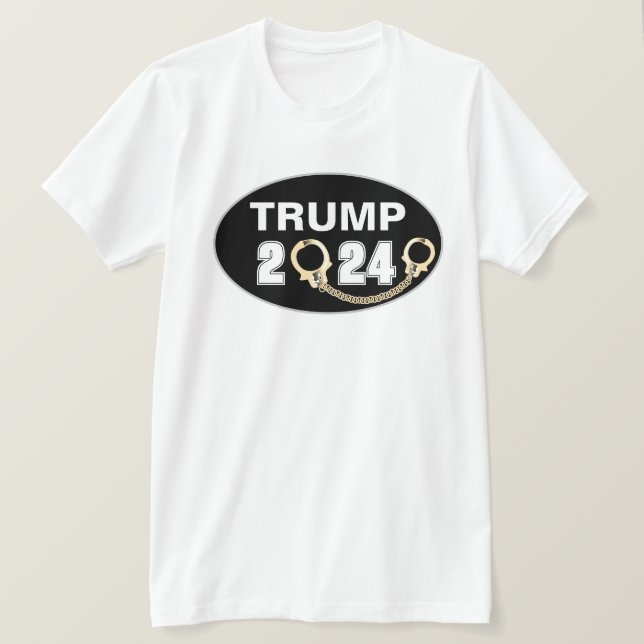 T-shirt Trump 2024 menotté (Design devant)