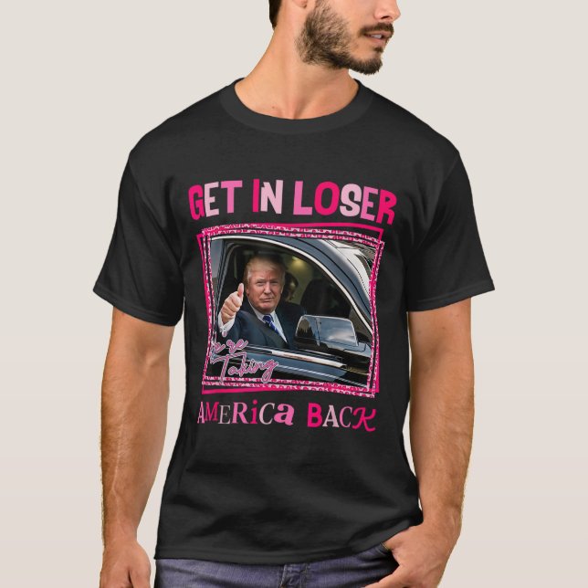 T-shirt Trump 2024 : perdez-vous, nous ramenons l'Amérique (Devant)