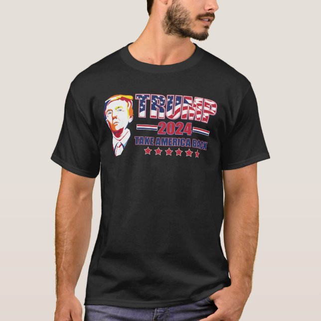 T-shirt Trump 2024 : Reprendre l'Amérique (Devant)
