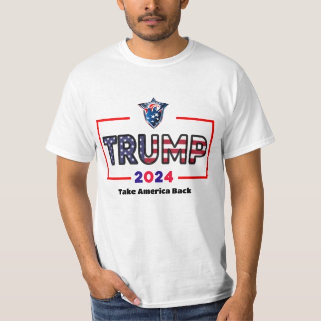 T-shirt Trump 2024, Reprendre l'Amérique | Refaire l'Améri (Devant)