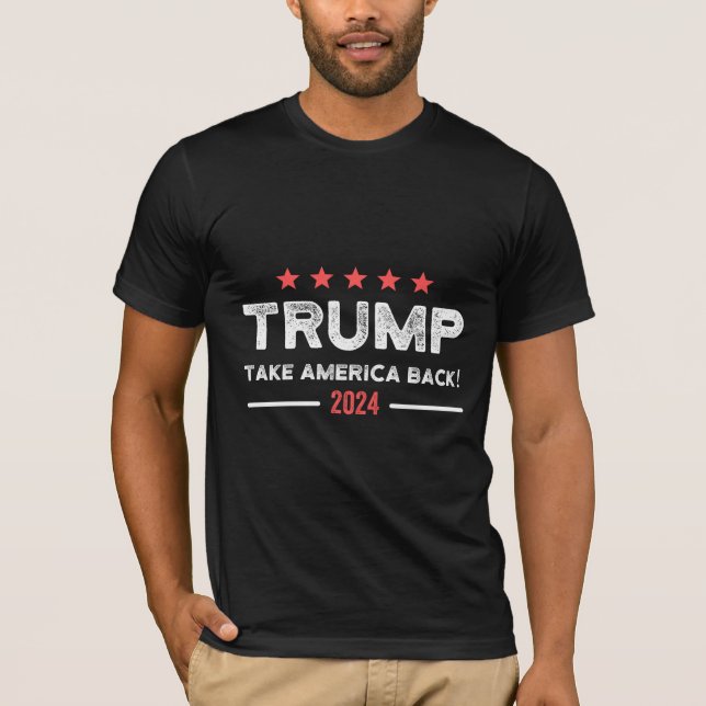 T-shirt Trump 2024 Take America Back (Devant)