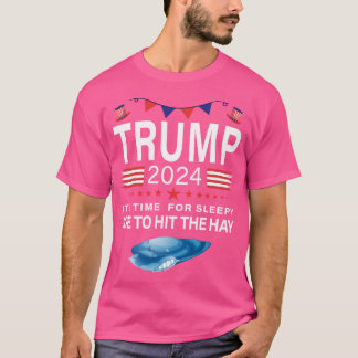 T-shirt Trump 2024Pro Trump républicain drôle anti-sleepy