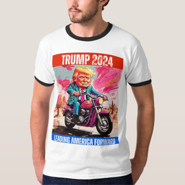 T-SHIRT TRUMP 2204 LEADING AMERICA AVARD (Devant)