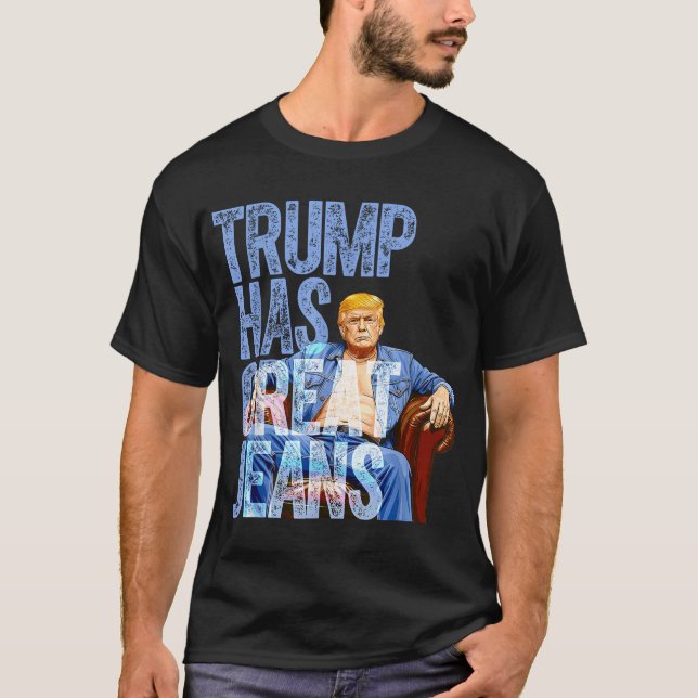 T-shirt Trump A De Grands Jeans Hommes Politiques Femmes (Devant)