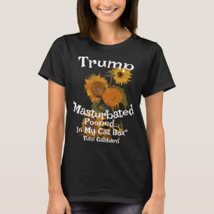 T-shirt Trump a déféqué Sock tiroir de Gabbard à masturber