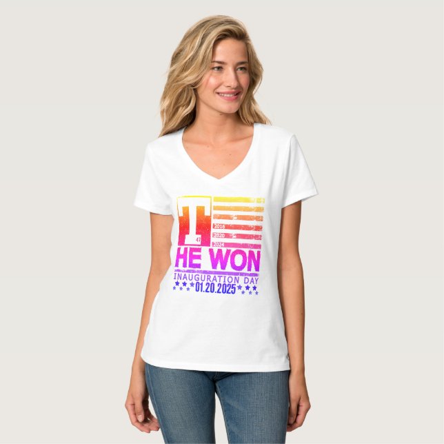 T-shirt Trump a gagné 2024 (Devant entier)