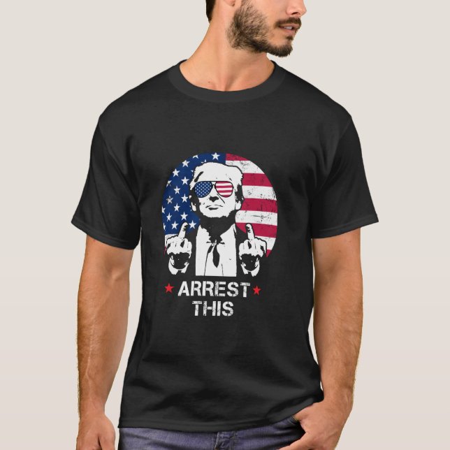 T-shirt Trump arrête cette jupe drôle Trump 2024 T (Devant)