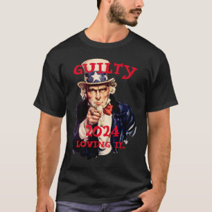 T-shirt Trump arrêté Condamné 2024 Oncle Sam PHOTO DE MUG