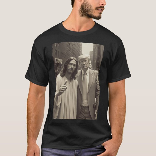 T-shirt Trump avec Jésus (Devant)