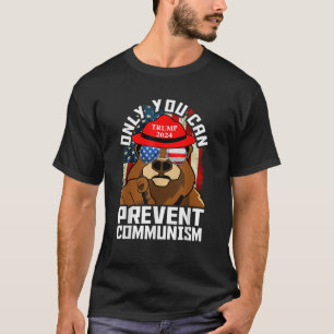 T-shirt Trump Bear 45 47 MAGA 2024 Seulement vous pouvez p