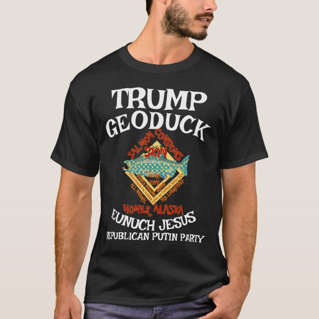 T-shirt Trump Condom Geoduck Eunuch Jesus Parti républicai (Devant)